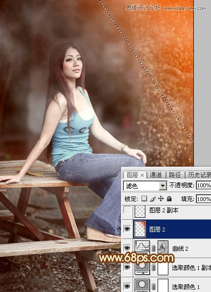 Photoshop调出美丽女孩唯美的光照效果,PS教程,图老师教程网