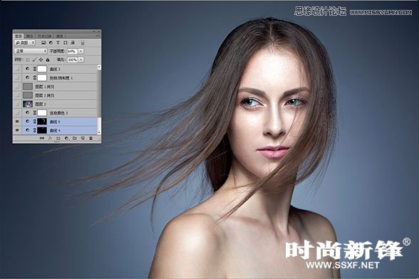 Photoshop详细解析高端质感人像后期修图过程,PS教程,图老师教程网