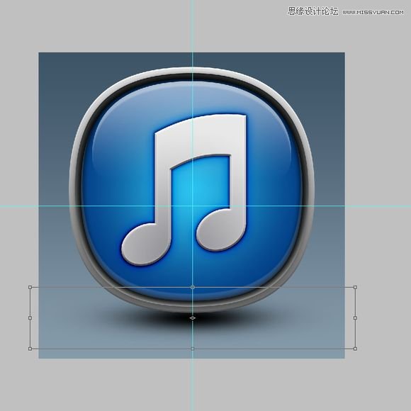 Photoshop绘制蓝色质感的软件图标教程,PS教程,图老师教程网