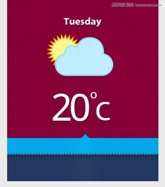Photoshop设计超酷的天气APP界面教程,PS教程,图老师教程网