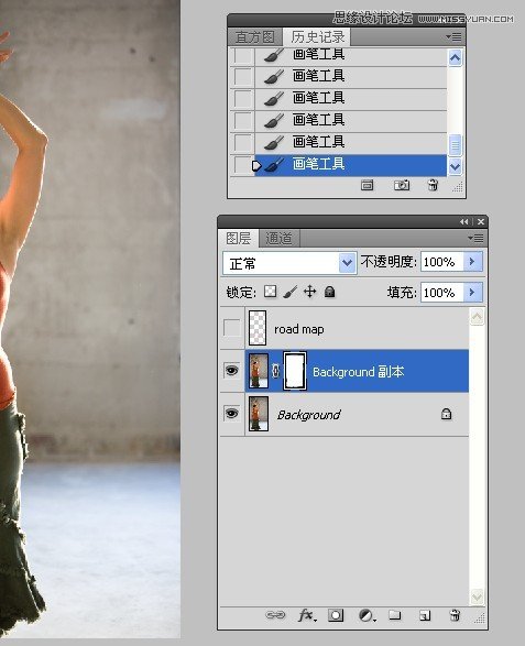 Photoshop给微胖的国外女人瘦身,PS教程,图老师教程网