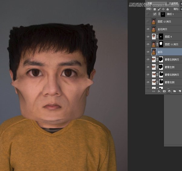 Photoshop把自己的照片变成搞怪的漫画人物,PS教程,图老师教程网