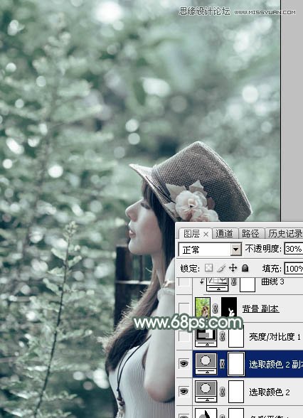 Photoshop调出外景美女柔和的古典色调,PS教程,图老师教程网