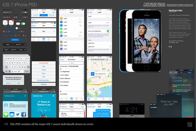 2014年国外优秀的移动端免费素材合集,PS教程,图老师教程网