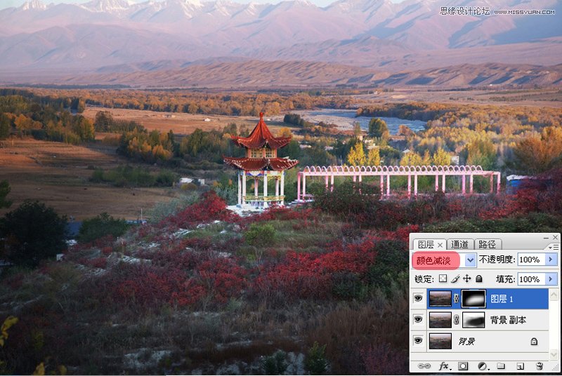 Photoshop给野外风景照片添加艳丽的色彩,PS教程,图老师教程网