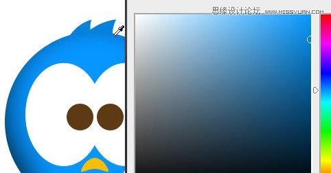Photoshop绘制蓝色立体效果的推特小鸟图标,PS教程,图老师教程网