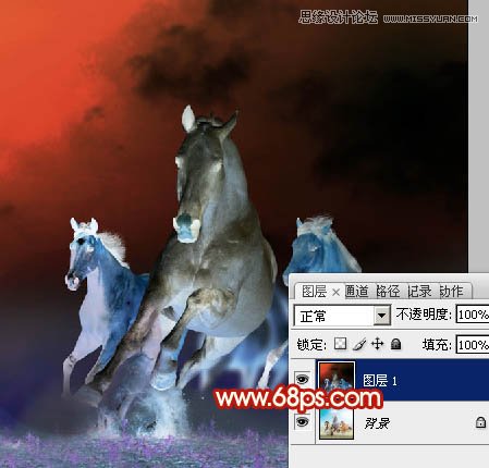 Photoshop设计时尚大气的马年海报,PS教程,图老师教程网