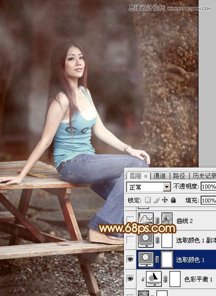 Photoshop调出美丽女孩唯美的光照效果,PS教程,图老师教程网