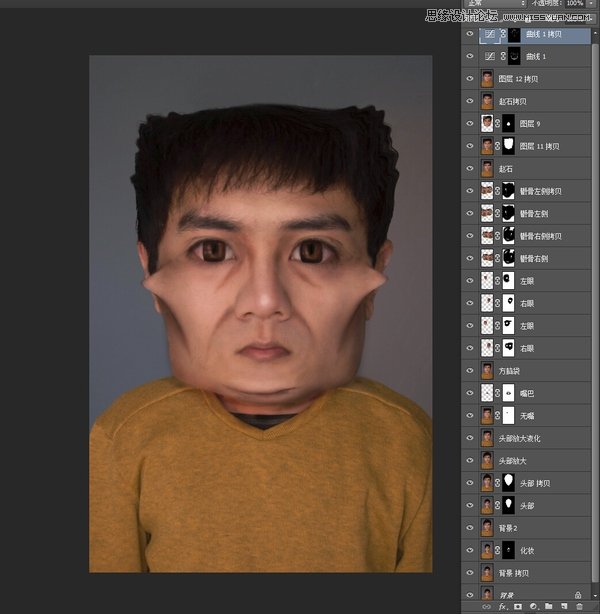 Photoshop把自己的照片变成搞怪的漫画人物,PS教程,图老师教程网