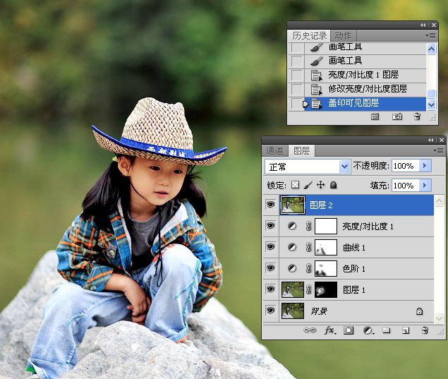 Photoshop修复小孩外景欠曝照片教程,PS教程,图老师教程网