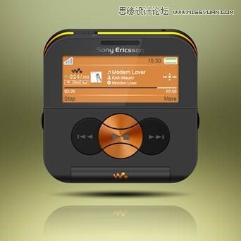 Photoshop绘制精致的索爱播放器图标,PS教程,图老师教程网