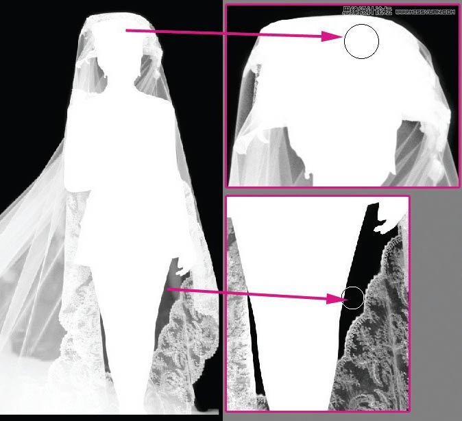 Photoshop完美抠出穿婚纱的新娘照片,PS教程,图老师教程网