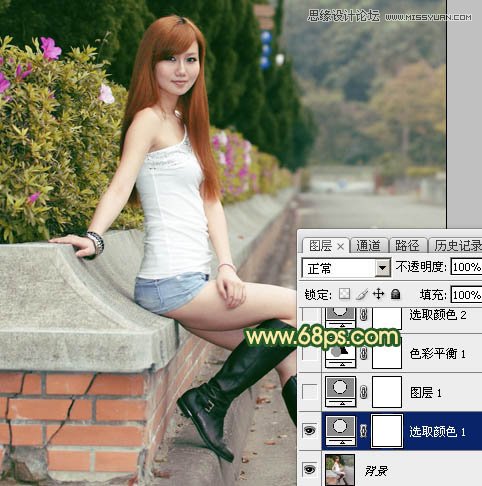 Photoshop调出人像照片复古黄色调效果,PS教程,图老师教程网