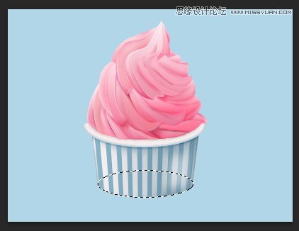 Photoshop绘制美味可口的冰淇淋图标教程,PS教程,图老师教程网