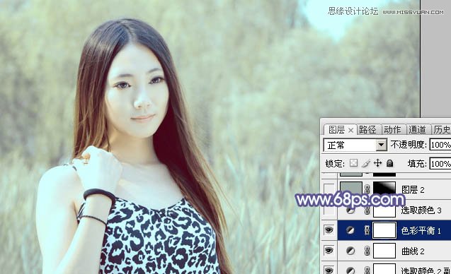 Photoshop给美女照片添加紫色梦幻效果,PS教程,图老师教程网