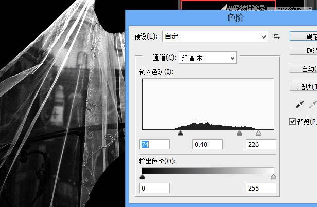 Photoshop利用两次通道抠出透明婚纱照片,PS教程,图老师教程网