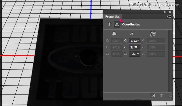 Photoshop制作3D立体效果的金属字教程,PS教程,图老师教程网