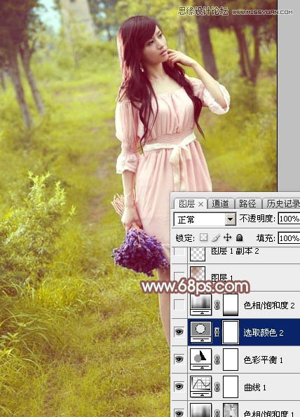 Photoshop调出外景女孩唯美逆光效果图,PS教程,图老师教程网