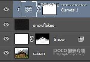 Photoshop给山间木屋添加冬季雪景效果,PS教程,图老师教程网