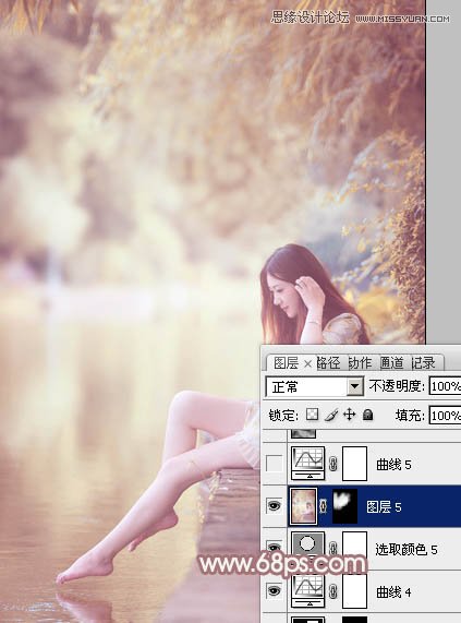 Photoshop调出写真照片柔美暖色调,PS教程,图老师教程网