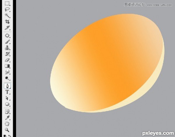 Photoshop绘制逼真的半颗鸡蛋,PS教程,图老师教程网