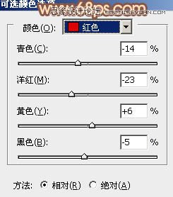 Photoshop调出林中女孩秋季黄褐色调,PS教程,图老师教程网