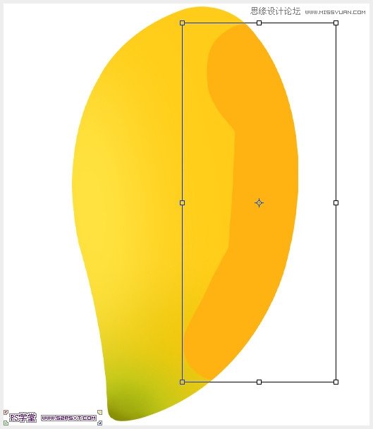 Photoshop鼠绘可口的金色芒果教程,PS教程,图老师教程网