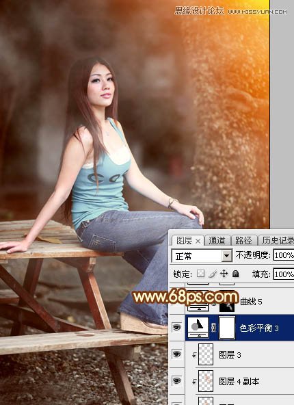 Photoshop调出美丽女孩唯美的光照效果,PS教程,图老师教程网