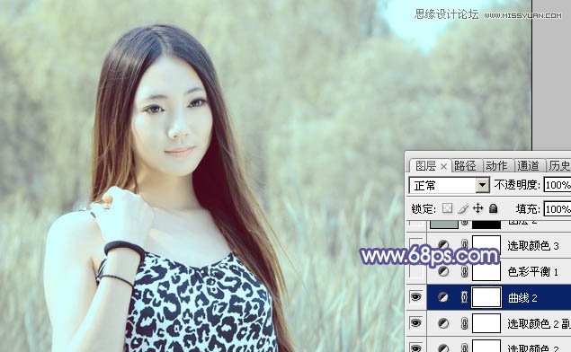 Photoshop给美女照片添加紫色梦幻效果,PS教程,图老师教程网