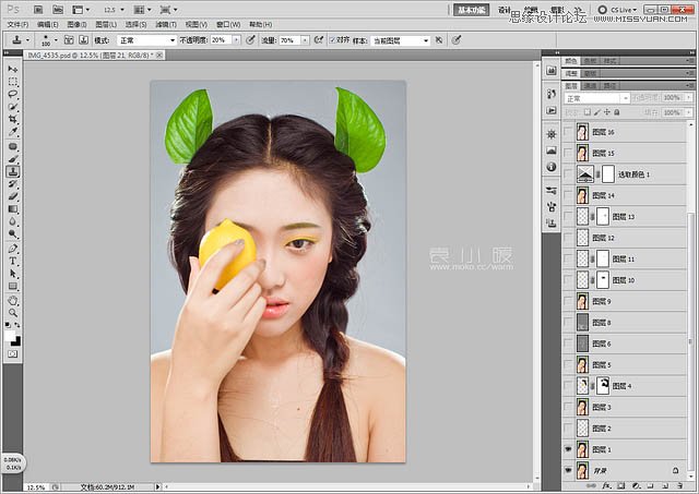 Photoshop结合CR给人像添加美丽彩妆,PS教程,图老师教程网