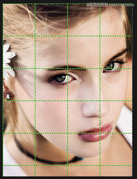 Photoshop制作人像照片艺术格子效果图,PS教程,图老师教程网