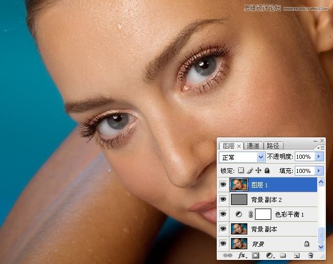 Photoshop给美女面部肤色超精细磨皮,PS教程,图老师教程网