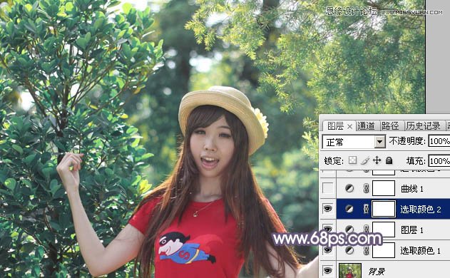 Photoshop调出可爱女孩秋季暖色效果,PS教程,图老师教程网