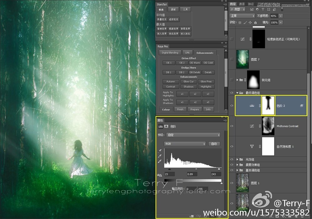 Photoshop给森林照片添加唯美的丁达尔光效,PS教程,图老师教程网