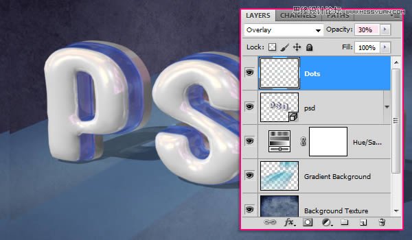 Photoshop创建有光泽的塑料3D文字教程,PS教程,图老师教程网