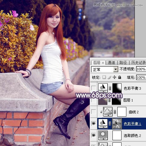 Photoshop调出路边女孩唯美的逆光效果,PS教程,图老师教程网