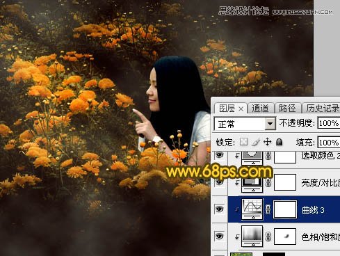 Photoshop调出油菜花人像秋季黄色调,PS教程,图老师教程网