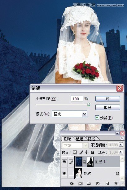 Photoshop完美抠出穿婚纱的新娘照片,PS教程,图老师教程网