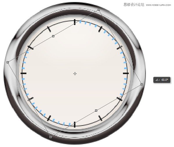 Photoshop绘制超逼真的金属质感秒表,PS教程,图老师教程网