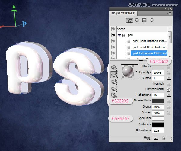 Photoshop创建有光泽的塑料3D文字教程,PS教程,图老师教程网