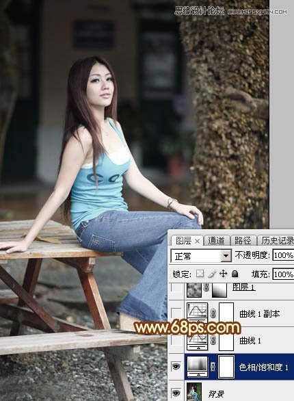 Photoshop调出美丽女孩唯美的光照效果,PS教程,图老师教程网