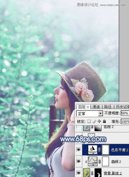 Photoshop调出人像照片绚丽的蓝色效果,PS教程,图老师教程网