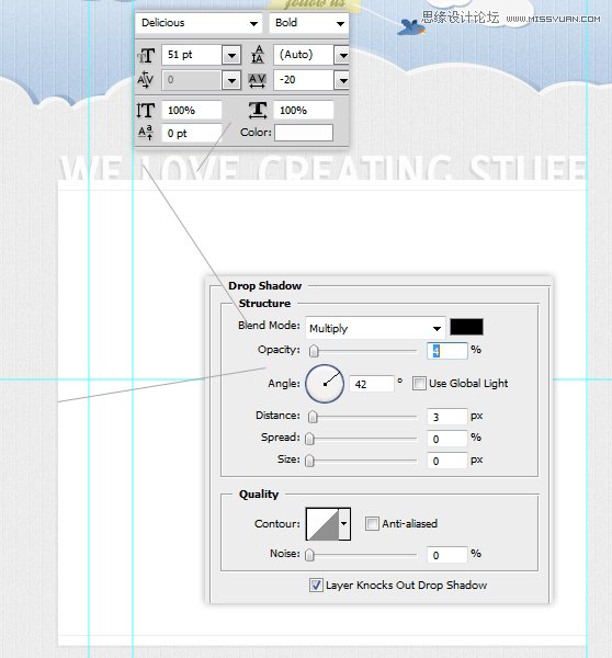 Photoshop设计简洁大方的网页界面,PS教程,图老师教程网