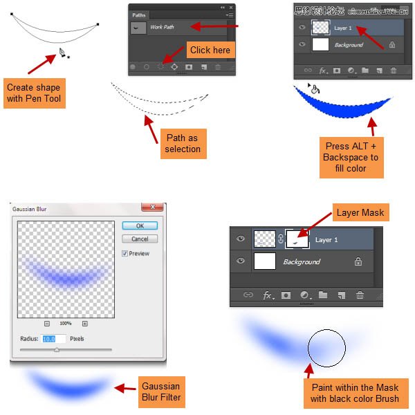 Photoshop绘制立体质感的卡通小火箭,PS教程,图老师教程网