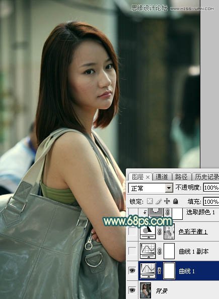 Photoshop给背包女孩添加怀旧漏光效果,PS教程,图老师教程网