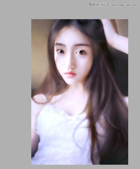 Photoshop结合SAI制作美女照片唯美仿手绘效果,PS教程,图老师教程网