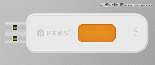 Photoshop详细绘制逼真的USB图标效果,PS教程,图老师教程网