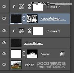 Photoshop给山间木屋添加冬季雪景效果,PS教程,图老师教程网