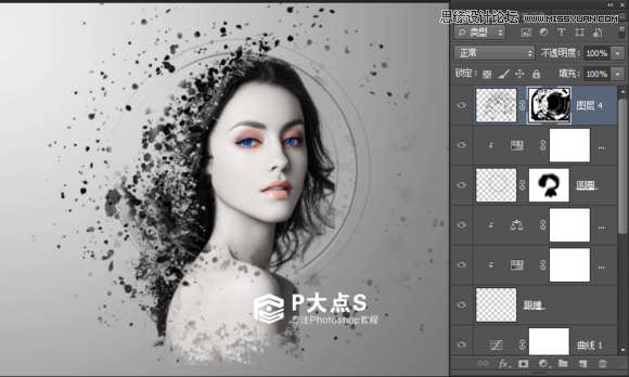 Photoshop合成创意风格的人像插画教程,PS教程,图老师教程网