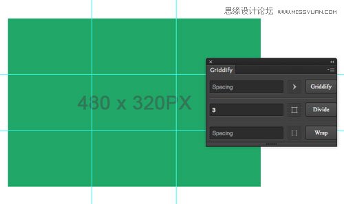 快速生成PS参考线的Griddify插件分享,PS教程,图老师教程网